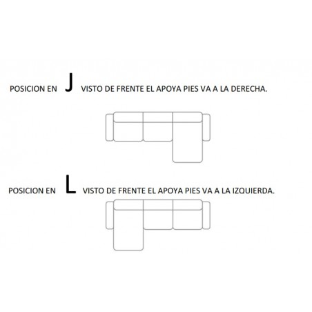 ESQUINERO COLOR LIVING LOTUS CHAISE LONGUE G4 ECOCUERO