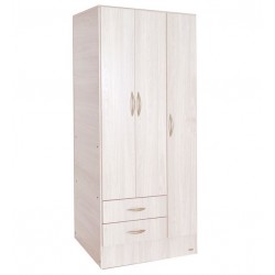 PLACARD BASE 3 PUERTAS 2 CAJONES GRIS