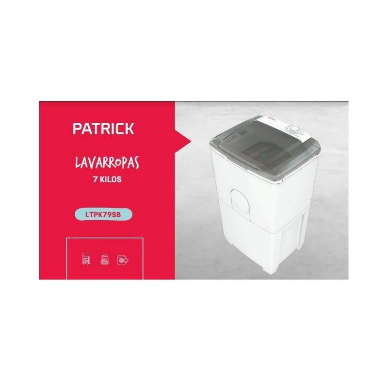 LAVARROPAS SEMIAUTOMÁTICO PATRICK LTPK79SB 7KG