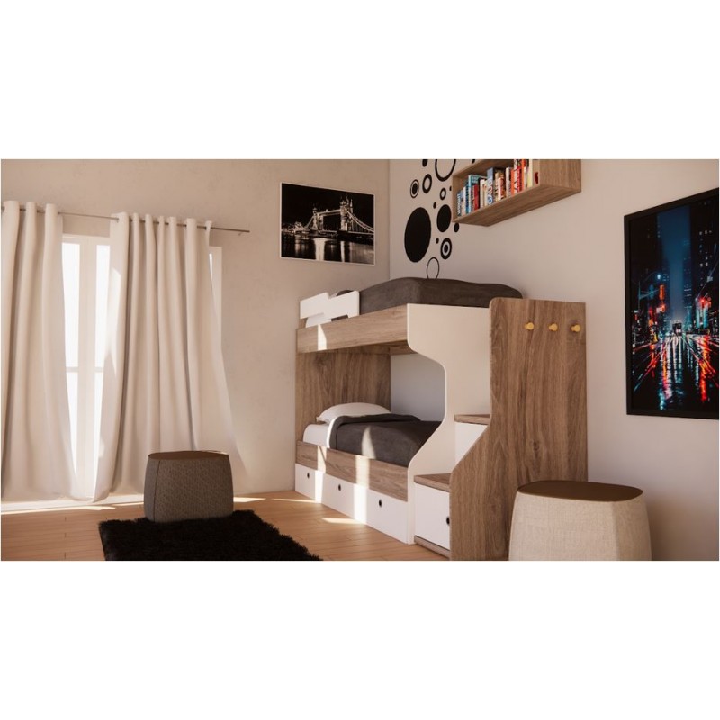 CUCHETA TRADICIONAL EMC FUNCIONAL CON CAJONERA...