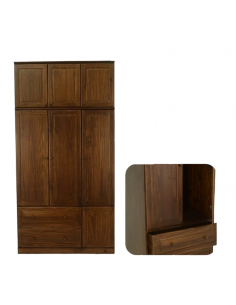 PLACARD 7 PUERTAS 2 CAJONES MADERA MACIZA