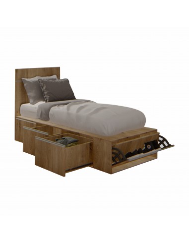 CAMA PRO EMC 1 PLAZA CON 3 CAJONES Y 1 ZAPATERO BÁLTICO