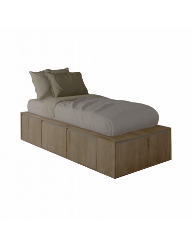 CAMA PRO EMC 1 PLAZA CON 3 CAJONES Y 1 ZAPATERO...