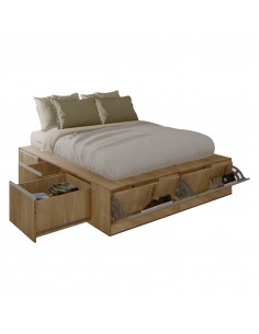 CAMA PRO EMC KING 2M CON 6 CAJONES Y 2 ZAPATEROS BÁLTICO
