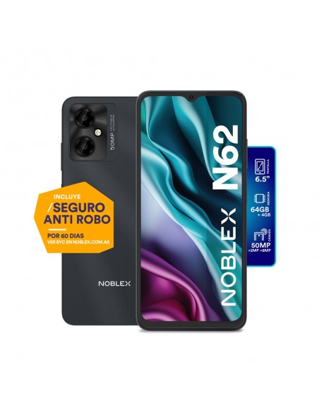 CELULAR NOBLEX N62 4GB/64GB NEGRO