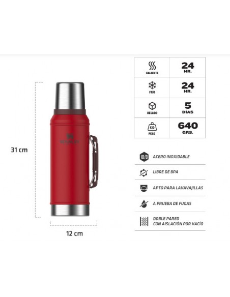 TERMO STANLEY 950CC ROJO