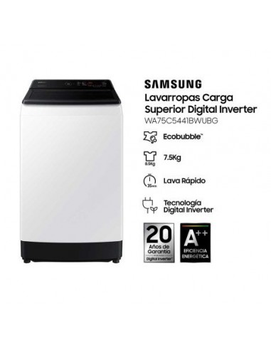LAVARROPAS SAMSUNG INVERTER WA75C5441BWUBG 7.5KG