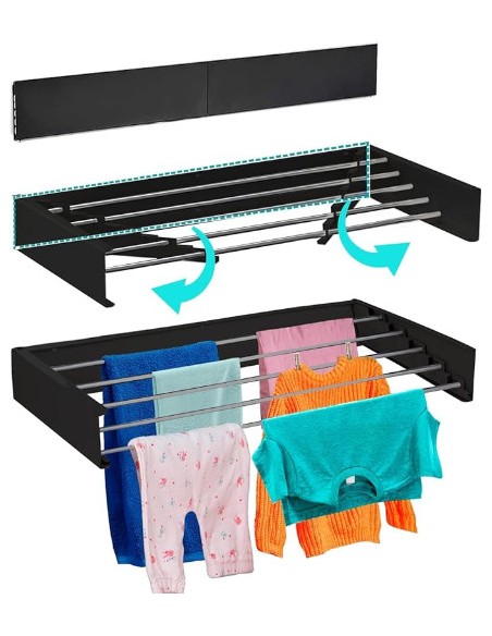 TENDER DE PARED EWODE PLEGABLE NEGRO