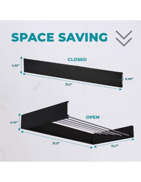 TENDER DE PARED EWODE PLEGABLE NEGRO