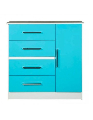 CHIFFONIER FORTALEZA 4 CAJONES CELESTE