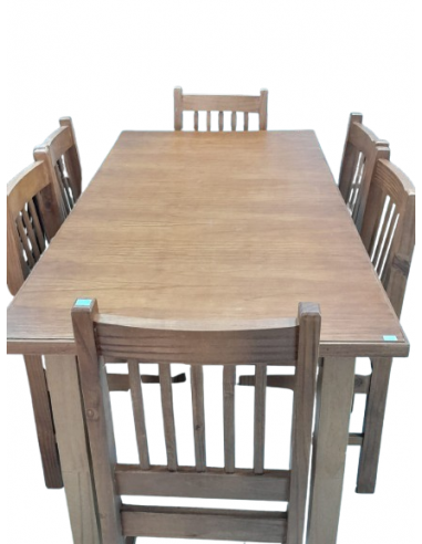 JUEGO DE MESA CÓRDOBA 1.60x0.80 + 6 SILLAS...