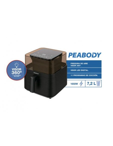 FREIDORA DE AIRE PEABODY DIGITAL PE-AFD720N 7LT