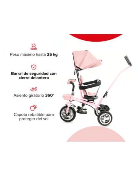 TRICICLO BEBESIT JOY SL-1870 ROSA