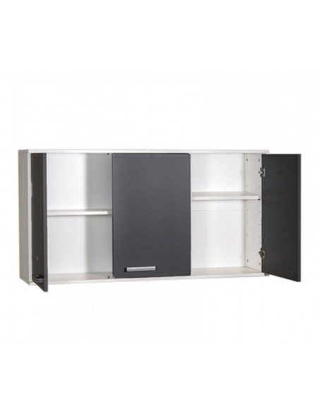 ALACENA 1.20M BLANCO GRIS GRAFITO