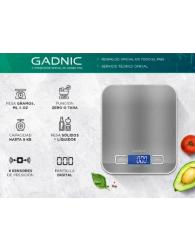 BALANZA DE COCINA GADNIC DIGITAL