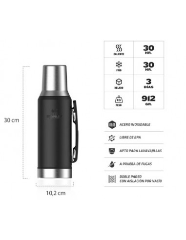 TERMO STANLEY MATE SYSTEM 1.2LT NEGRO