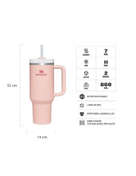 VASO STANLEY QUENCHER TUMB 1.1LT ROSA