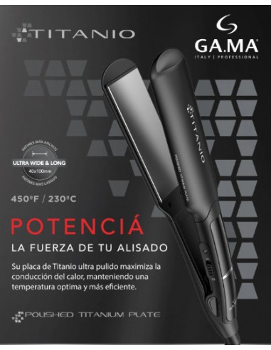 PLANCHA GAMA X-WIDE TITANIO