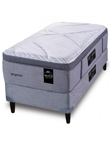 COLCHÓN + SOMMIER KING KOIL BRIGHTON RESORTES TEJIDO PUNTO 100X190