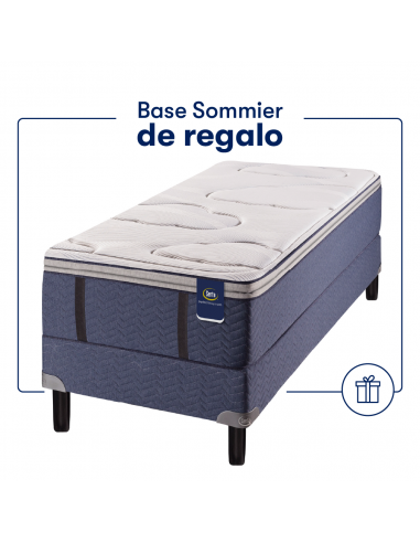 COLCHÓN + SOMMIER DE REGALO SERTA PENSILVANIA RESORTES TEJIDO DE PUNTO 100X190