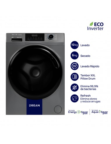 LAVASECARROPAS DREAN ECOINVERTER LSCDR1006SG 10KG