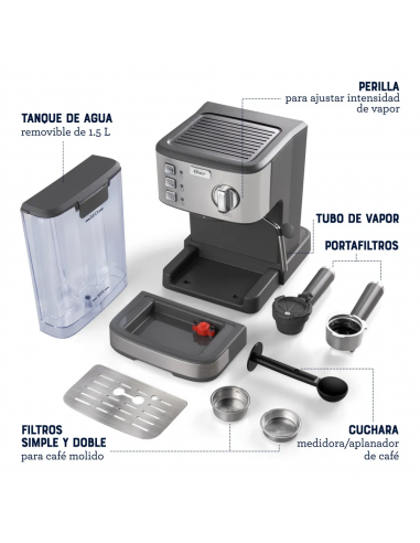 CAFETERA OSTER ESPRESSO BVSTEM5502 15 BARES