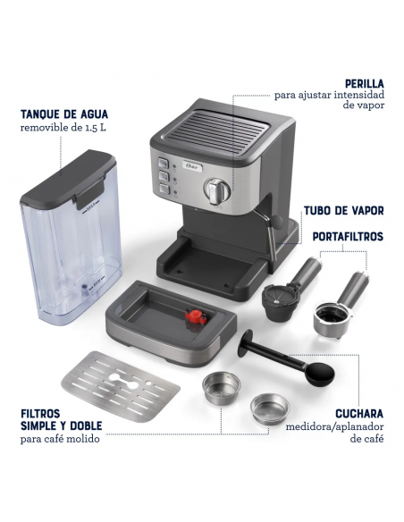 CAFETERA OSTER ESPRESSO BVSTEM5502 15 BARES
