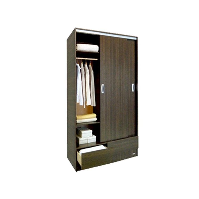 PLACARD MAX 2 PUERTAS 2 CAJONES TABACO