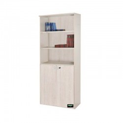 BILIOTECA PUERTAS BAJAS 3 ESTANTES GRIS
