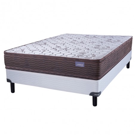 COLCHÓN + SOMMIER INDUCOL AURAL ESPUMA 140x190x29