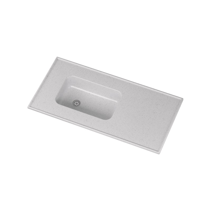 MESADA CON BACHA DURAFORT GRIS CLARO 120X60
