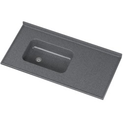 MESADA CON BACHA DURAFORT GRIS OSCURO 120X60