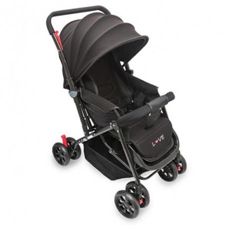 COCHE CUNA LOVE NEGRO