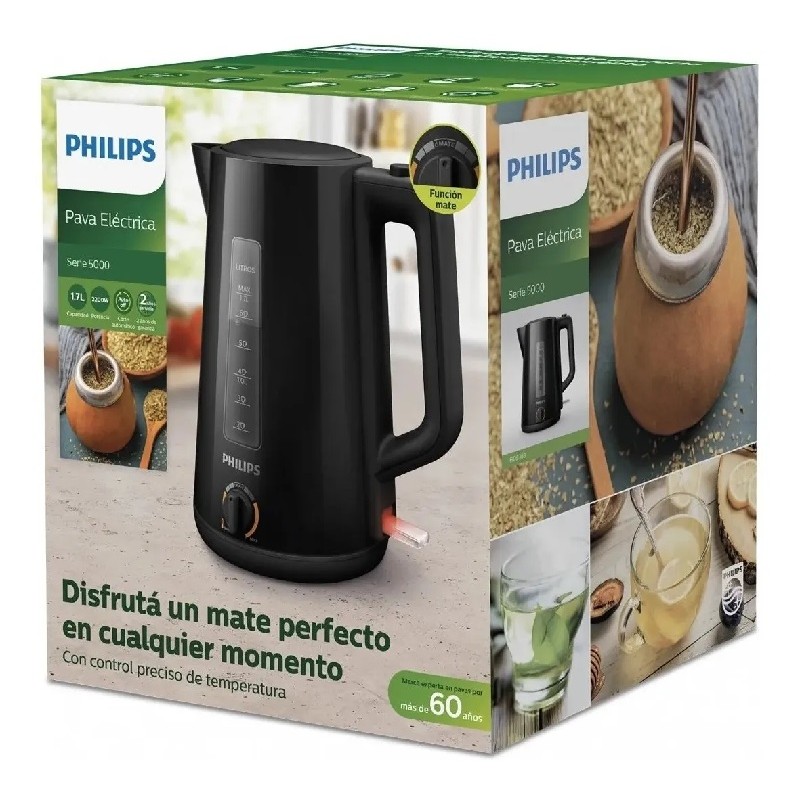 PAVA ELÉCTRICA PHILIPS HD9368/90 NEGRA 1.7LT