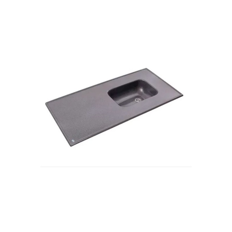 MESADA BACHA INTEGRAL GRIS OSCURO 1.40 X 0.60